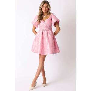 Red Dress Cheers To Us Light Pink Floral Jacquard Mini Dress Size SS / Light Pin